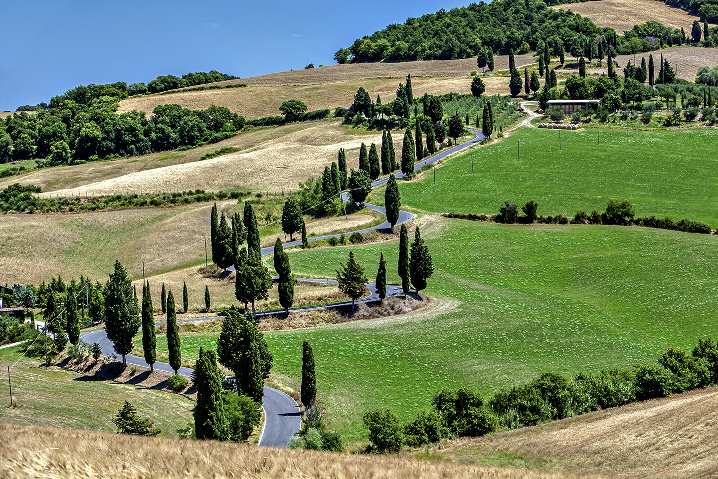 Winding through the Tuscan Hills